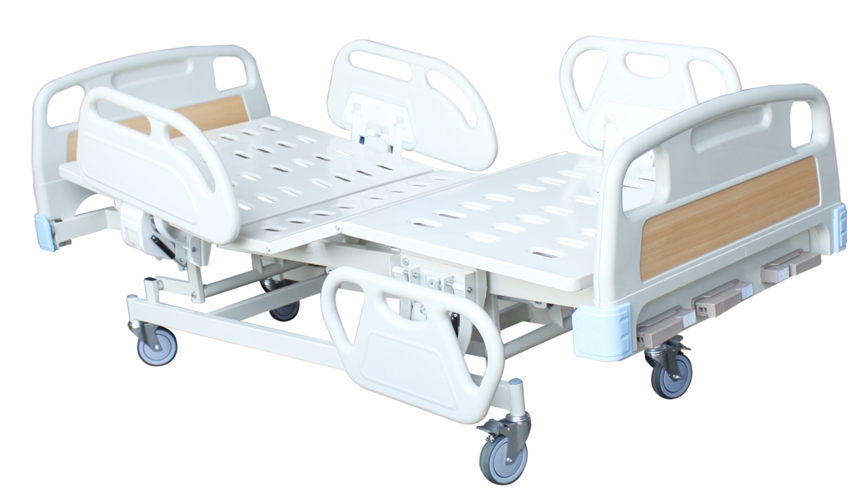 Manual Adjustable 3 Crank Hospital Type Bed