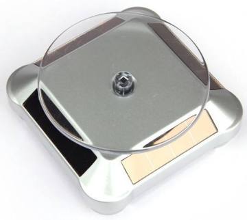 Exquisite Eco-Friendly Solar Power Turntable: A Versatile Stand for Earrings, Watches, Phones, and Glasses