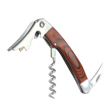 Corkscrews with color wood handle