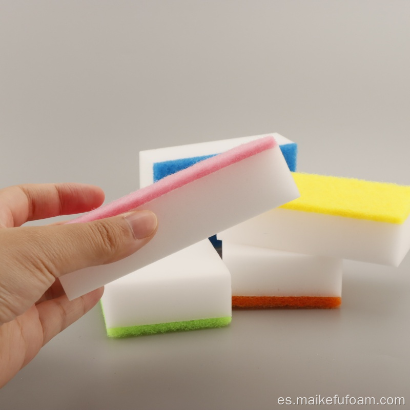 Rainbow Color Sheading Pad con esponja de limpieza mágica