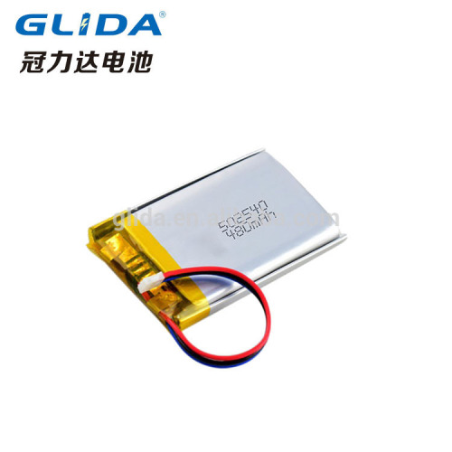 rechargeable 502540 3.7v Li-polymer battery