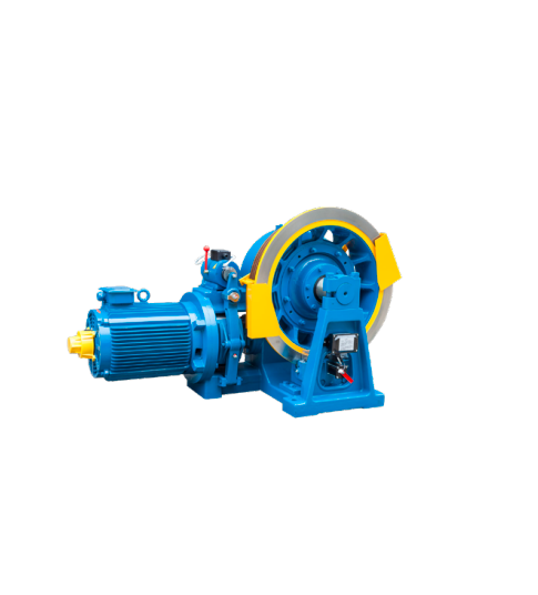 VVVF Drive Geared Elevator Traction Machine