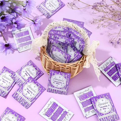 Customized hygiene women's care intimate cleaning wipes