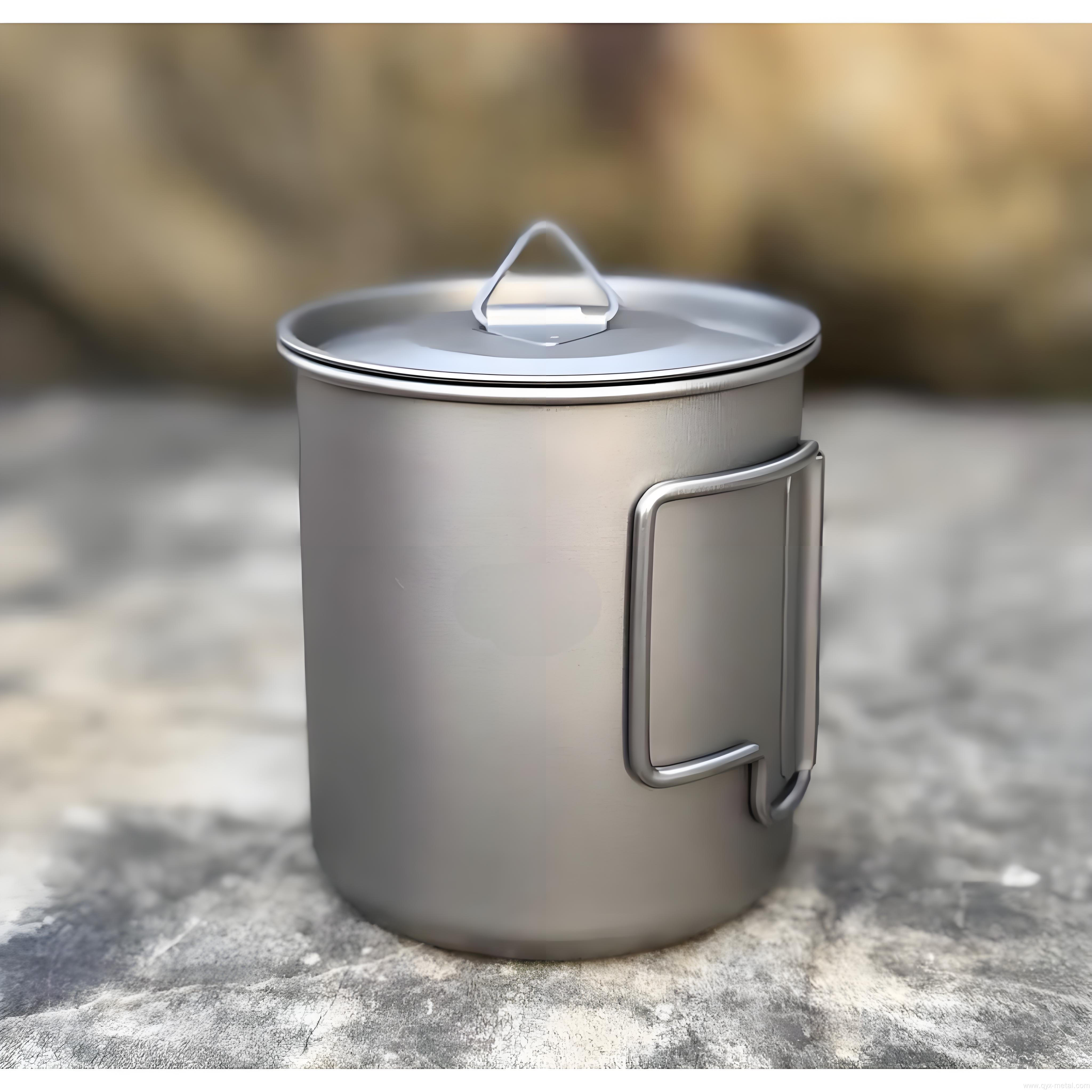 Pure Titanium Outdoor Camping Portable Foldable Travel Mug