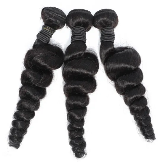 Wholesale 10A Brazilian Cuticle Aligned Virgin Human Hair Large Stock Double Weft Cheap Loose Wave Remy Hair Extension Bundles