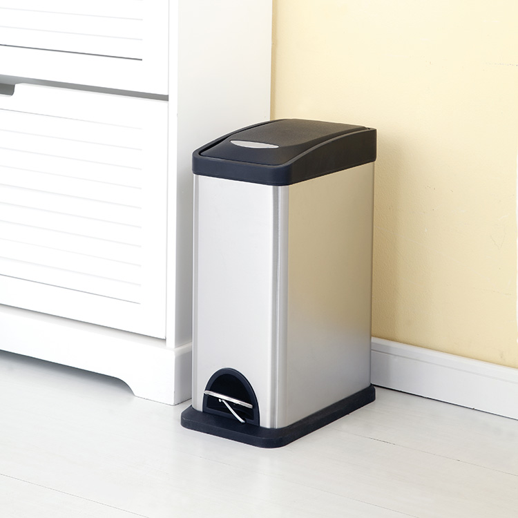 stainless steel pedal bin