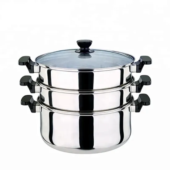 304 Stainless Steel food steamer 3 layer