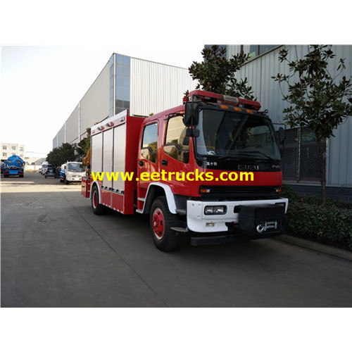 ISUZU 6000L Fire Trucks with Cranes