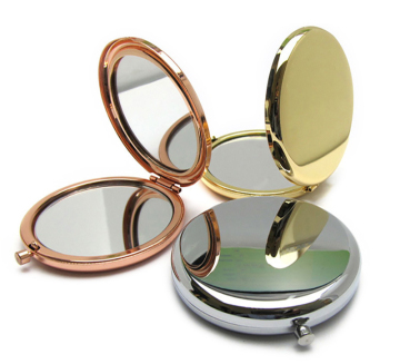 Metal Round Iron Silver Mirror for Gift