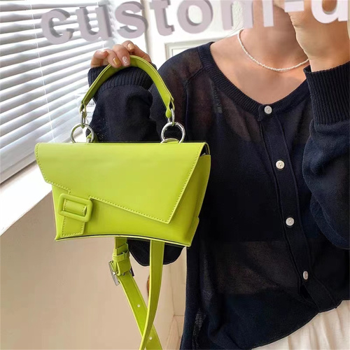 Avocado Green Fashion Ladies Leather Handbag Crossbody Bag