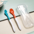 Quality Assurance Slim Kid Temperature Silicon Dessert Spoon