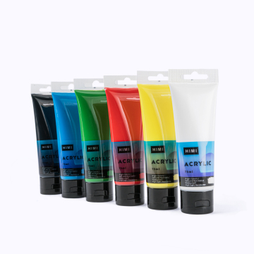 Miya Himi Kunstmalerei billige Acryl -Lackkünstler Tube Set, 75 ml/6 Farben