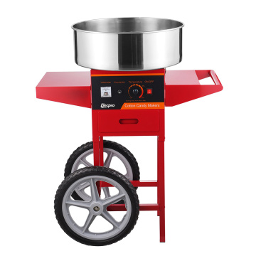 Hard Candy Candy Floss Maker Commercial Candy floss machine with cart Supplier