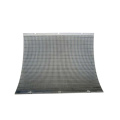 Wedge wire arc curved screen plate