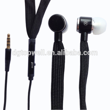 Fancy Color Shoelace changing color headphones with microphone