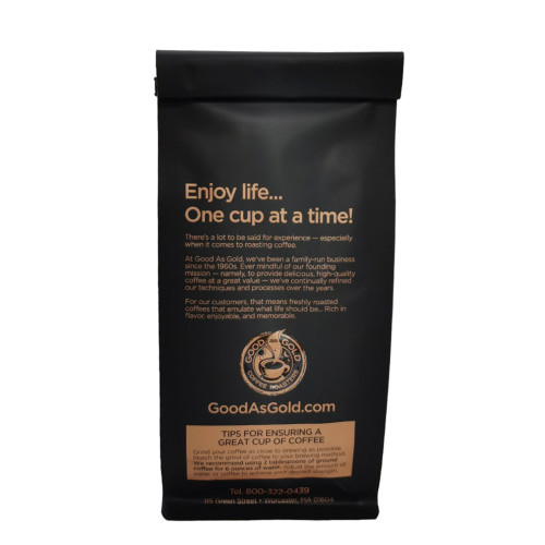 Renewable Matte Black 4 OEM Coffee Bag