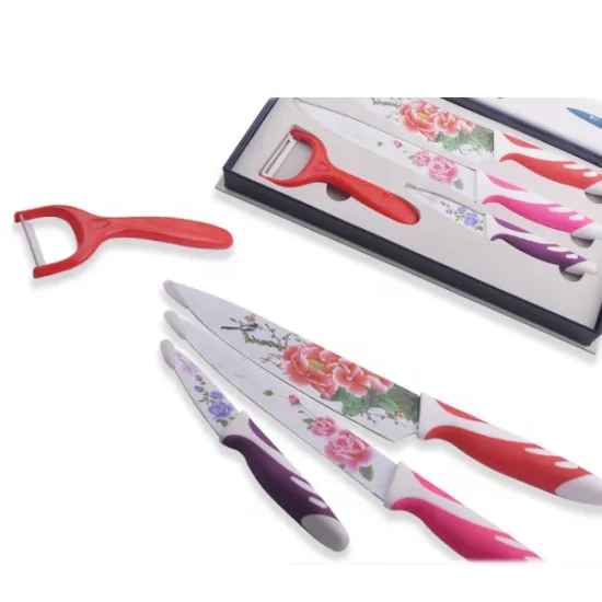 4PC Non-Stick Knife Set with Gift Box
