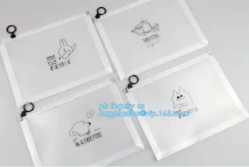 zipper slider bags for pencils pens, Pen slider bag/Stationery packing bag/Plastic slider bag, stationery slider bag with custom