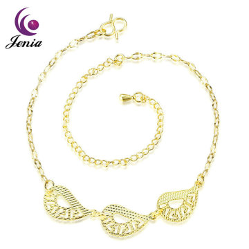 Jenia Fashionable Wholesale Gold Plated Extension Chain Indian Link Anklet