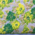 Tissu Neopaque Jacquard Floral Vert