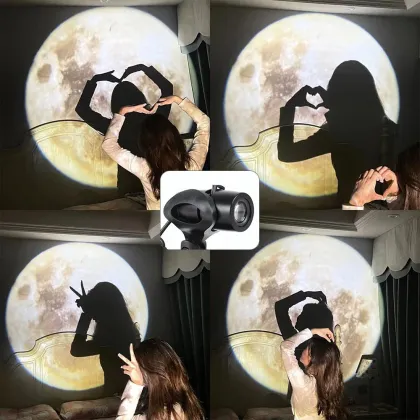 USB Mini Moon Lamp Projector Night Light