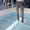 Jeans bruns pour hommes maigres en gros