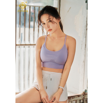 슬림 어깨 스포츠 브래지어, 충격 방지 피트니스 요가 브래지어