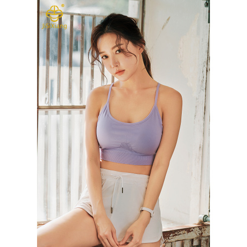 슬림 어깨 스포츠 브래지어, 충격 방지 피트니스 요가 브래지어