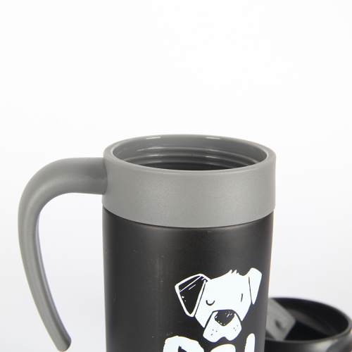 Taza de café portátil portátil de la oficina de acero inoxidable de 350 ml