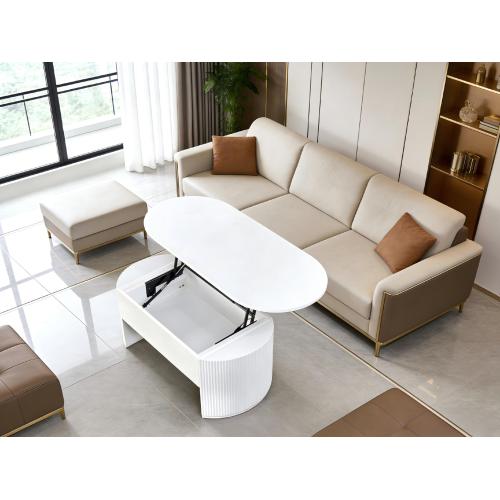 Mesa de centro multifuncional moderna com armazenamento