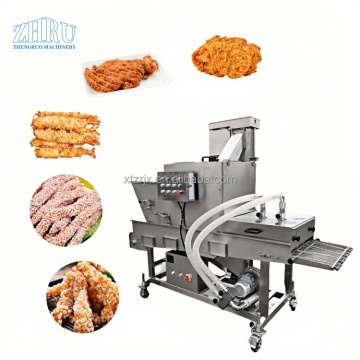 Chicken Nuggets Cutlet Bread Burger Coating Machine