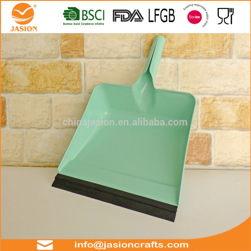 Powder coated Metal Home Cleaning Dustpan and Stiff Hand Brush Set