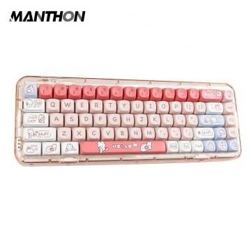 140 Keys SOA Profil Shopping Kaninchen -Thema Benutzerdefinierte thermische PBT -Farbstoff -Sublimation Keycap Kit