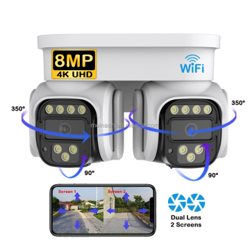 2024 8MP UHD Wireless WiFi CCTV PTZ Outdoor Camera