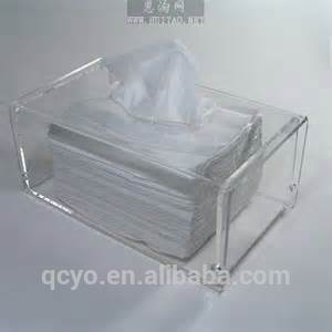 2015 shenzhen supplier best clear new design flower tissue box