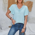 lotus Leaf sleeve Chiffon shirt