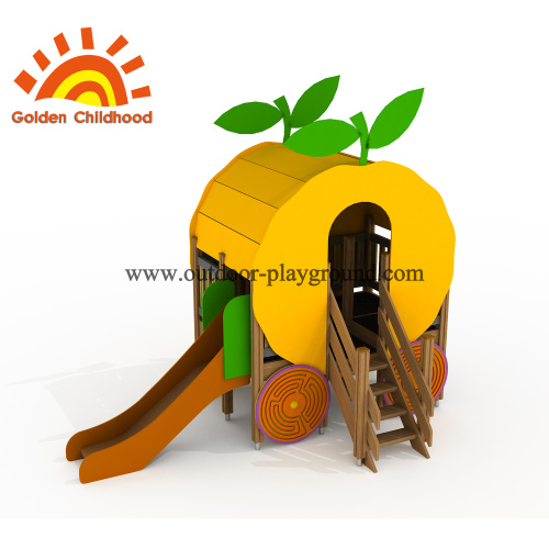 Yellow Orange Outdoor Playground Equipment