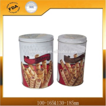 Round Cookie Tin Can