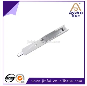 Stainless steel hook slide bolt latch, aluminum door flush bolt