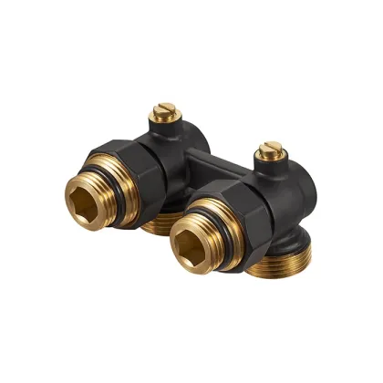 Brass Radiator H Valve for Radiant Floor Hydronic Heating - BJ36001-J