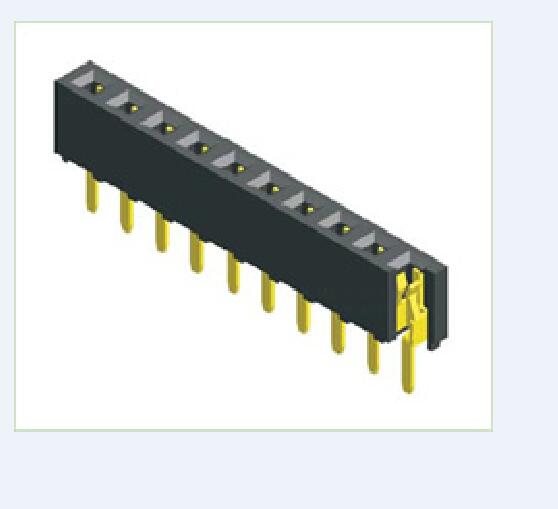 2,00 mm (.079 &quot;) PCB Type de type Femelle à une seule rangée