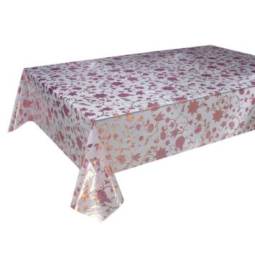 Matte PVC printed Table Cloth with Golden