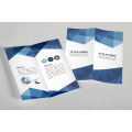 Folheto bi-dobrado elegante para promoção de negócios