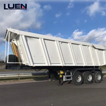 Factory Price 60 Ton U Shape Hydraulic Side Dump Tipper Truck Semi Trailer