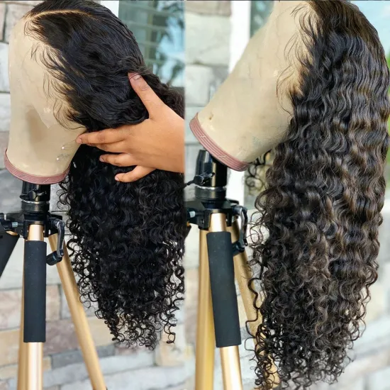 Fast Shipping 100% Remy Virgin Brazilian Indian Hair for Straight Body Wave Deep Wave Lace Frontal Wig Swiss Lace Wig Vendors
