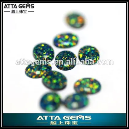 oval opal cabochon cut -similar natural created opal