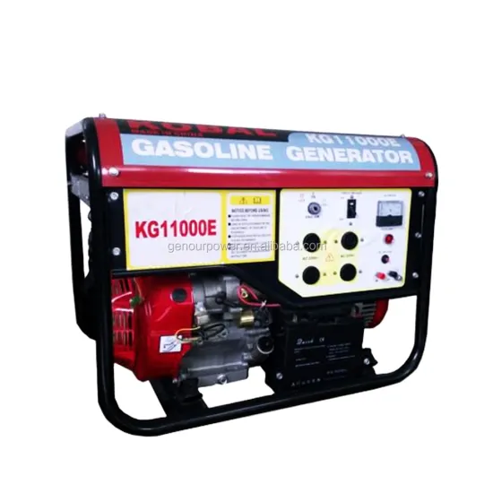 4.5kW 4.5kVA KOBAL Gasoline Generator: 100% Copper Wire, Wheel Kit, Electric Start with Battery