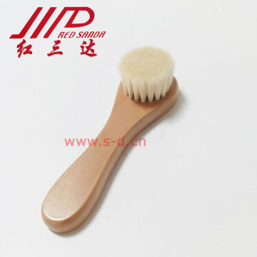 soft sheep hair shoe brush