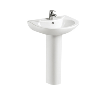 Chaozhou Factory Wholesale Modern Design Pedestal Hand Wash Sink Lavatory Basin