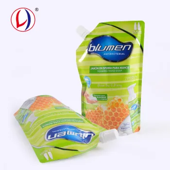 Stand Up Recycled Plastic Bag Liquid Soap Packaging Eco-Friendly